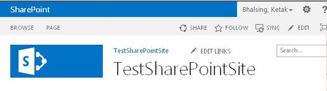 test sharePoint Site